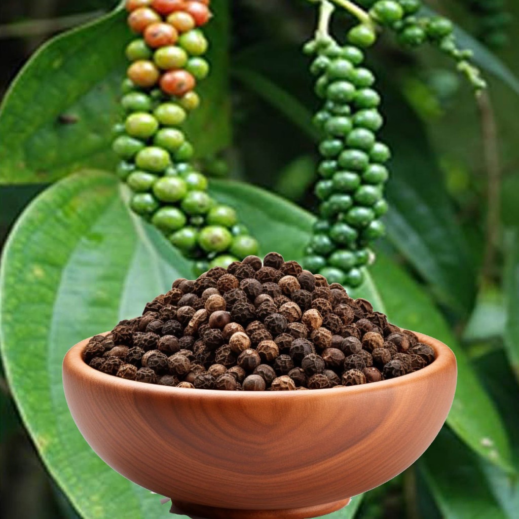 Floating spice particle